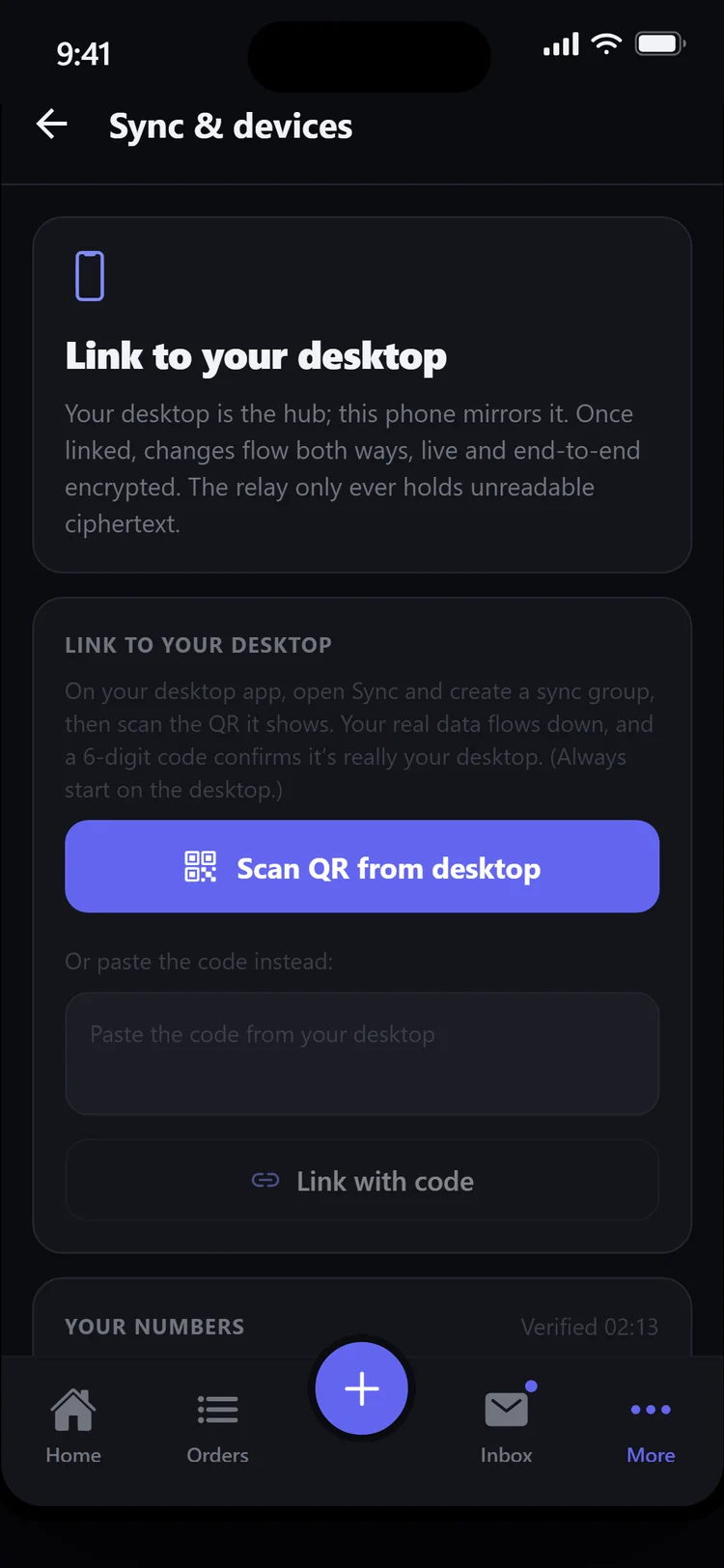 Sync & devices